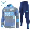 Real Madrid Sweat d'Entraînement Quarter-Zip 2025-26 Bleue Enfant Real Madrid Sweat d'Entraînement Quarter-Zip 2025-26 Bleue Enfant